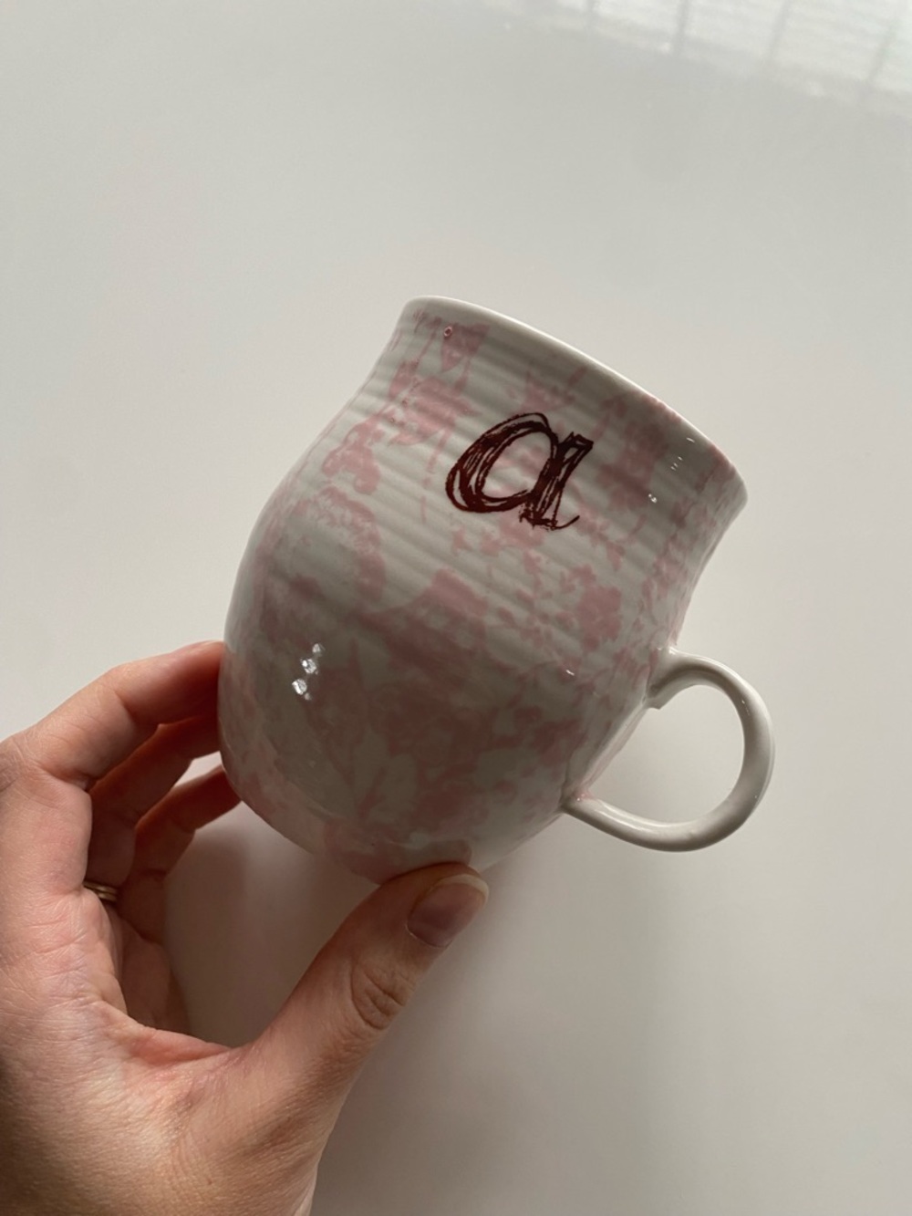 Anthropologie Floral ‘Homegrown’ Monogrammed ‘a’ Mug